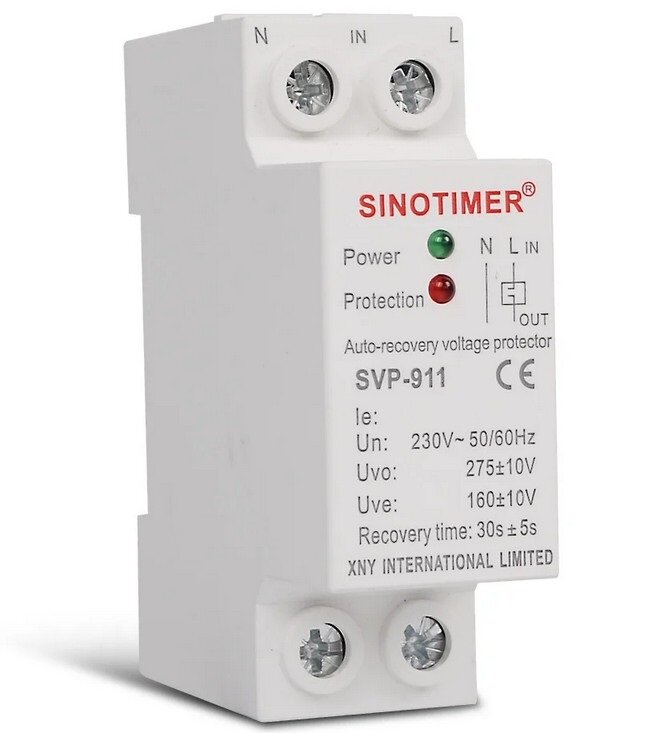 Реле контроля напряжения Sinotimer SVP-911 40A