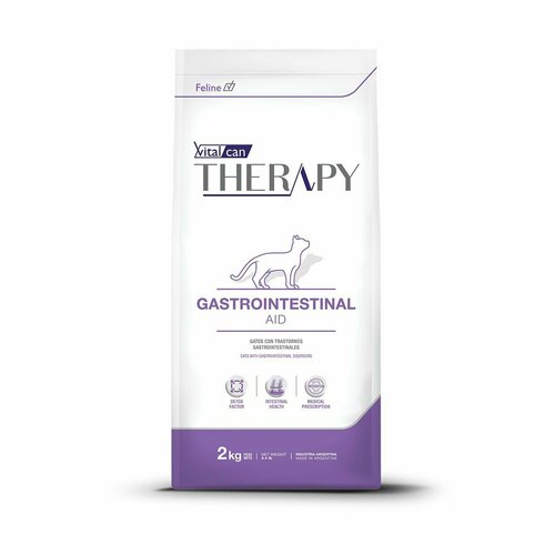 Виталкан Корм Therapy Feline Gastrointestinal Aid для кошек всех возрастов, при болезнях ЖКТ, 2 кг