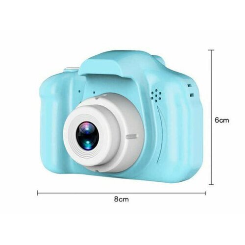 Фотоаппарат детский голубой Прорезиненное покрытие АКБ 400Mah 59900₽