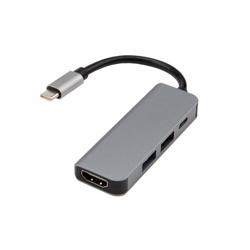 Разветвитель USB Type-C на 4 порта: 1xHDMI/2xUSB/1xType-C PD REXANT 1 шт арт. 18-4151 хаб разветвитель usb type c на 4 порта usb type a 3 0 для apple windows