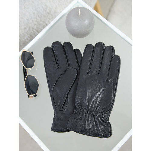 Перчатки мужские кожаные MFK, цвет: черный, р: 11