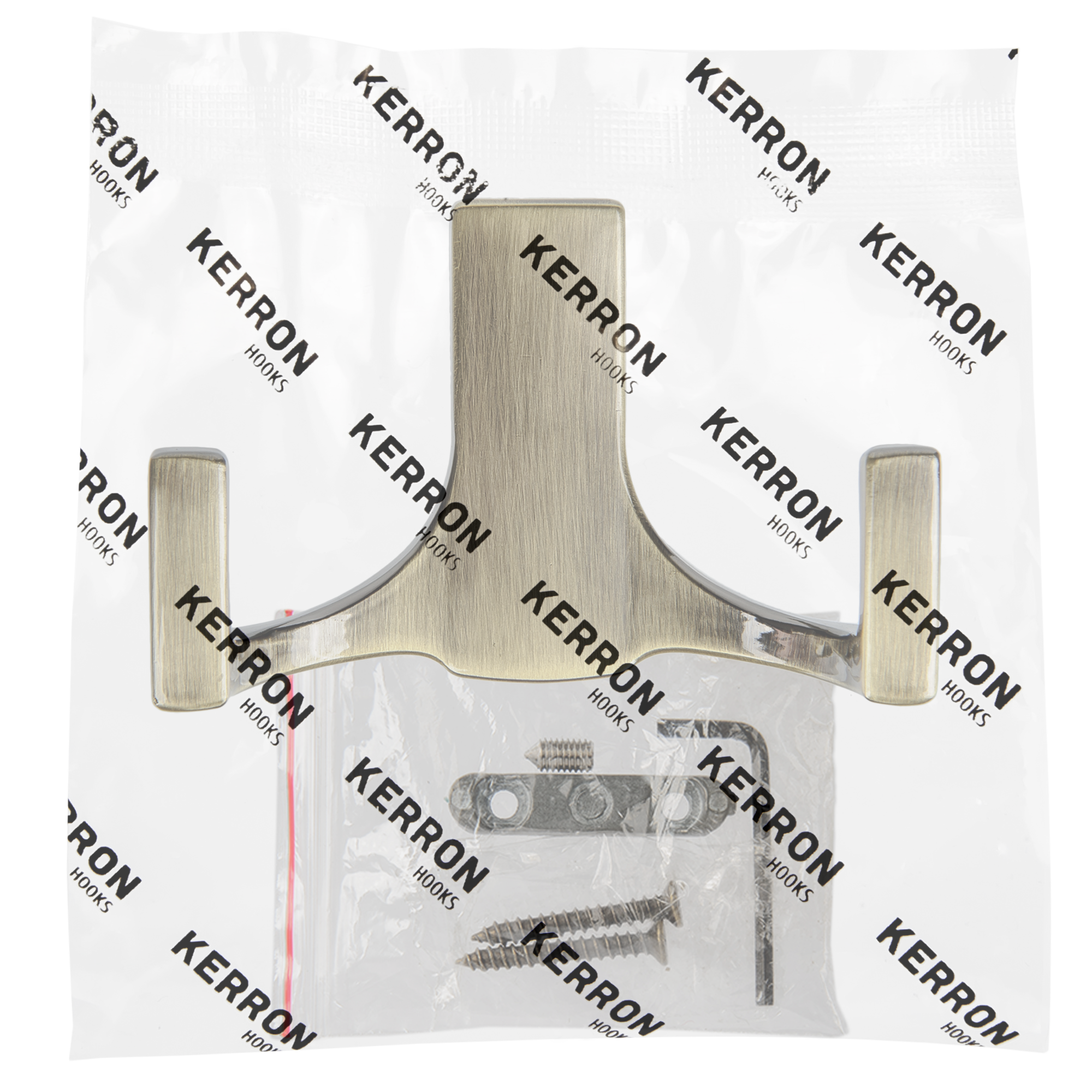 Крючок-вешалка Kerron KR0330, 30x51 мм, цвет бронза - фотография № 4
