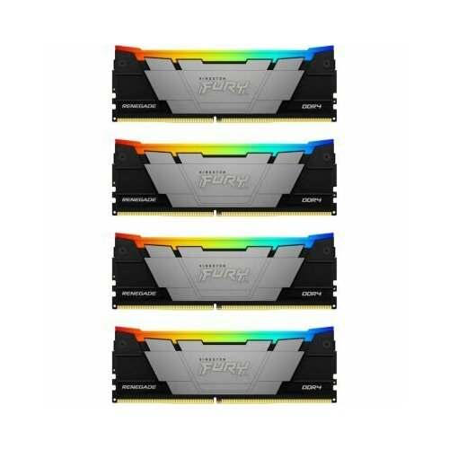 Оперативная память KINGSTON FURY Renegade RGB DIMM DDR4 128GB 3600 MHz KF436C18RB2AK4128 36999₽
