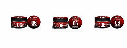 GLANCE Professional Гель для укладки волос GUM HOLD 06 , 300мл, 3 шт