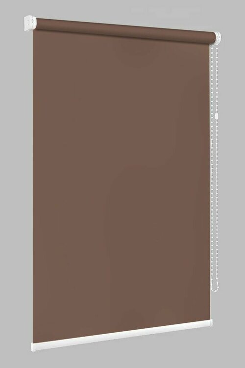 Рулонные шторы Люкс шоколад 64х155 см