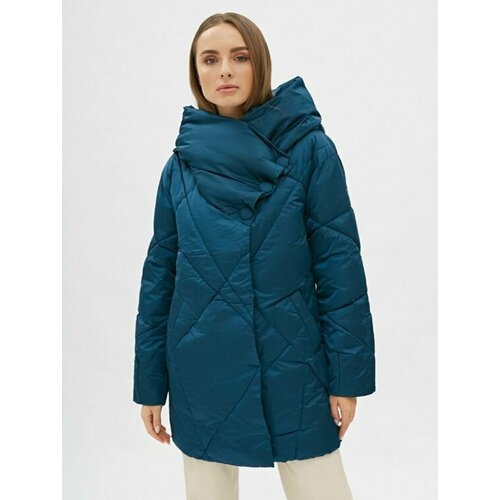 Пуховик, размер 48, зеленый