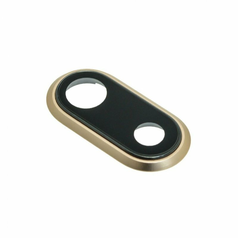 Стекло задней камеры для Apple iPhone 8 Plus серебро