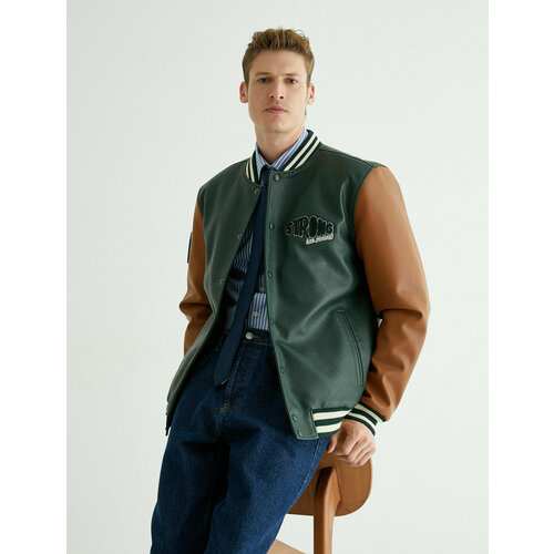 фото Куртка koton, размер xl, зеленый