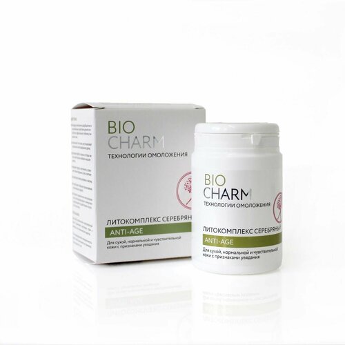 Литокомплекс серебряный BIOCHARM Anti-Age для сухой, нормальной и чувствительной кожи с признаками увядания 70г
