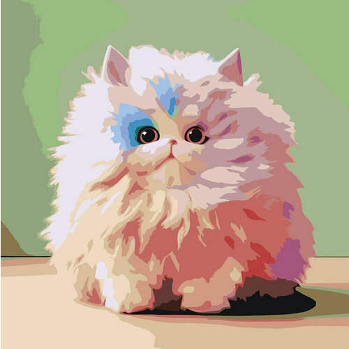 Картина по номерам Супер пушистый котенок пушистый котенок