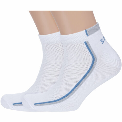 фото Носки vasilina, 2 пары, размер 23-25, белый