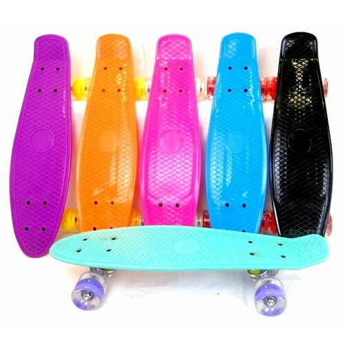 Скейтборд, со светящимися колесами, в пакете