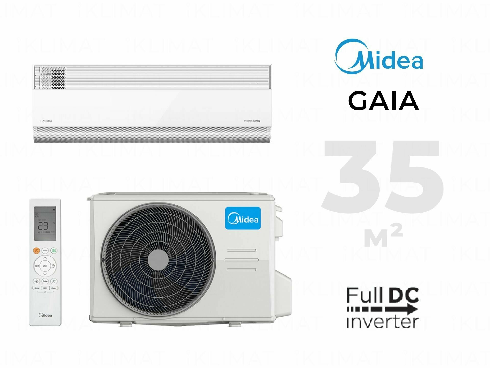 фото Настенный кондиционер Midea Gaia MSCA1BU-09HRFN8/MOX230-09HFN8-Q, сплит система