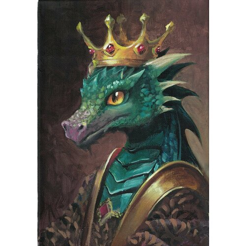 Царь-дракон, декабрь 2023 (на подрамнике, без рамы)
