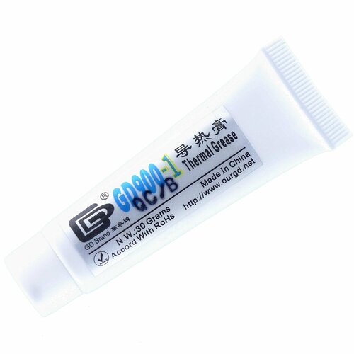 Термопаста GD900-1 Thermal Grease (30г, тюбик) 6W/mK термопаста gd900 thermal grease 3г шприц