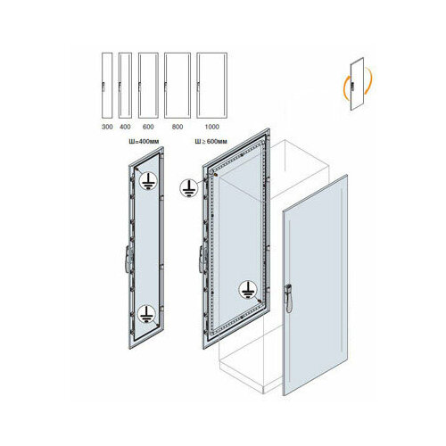 ABB Дверь передняя/задняя 2000x600мм ВхШ EC2060K