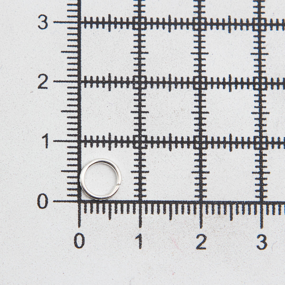 Кольцо соединительное для бижутерии, 0,8*7 мм, 30 шт, Astra&Craft (серебро) — фото 1
