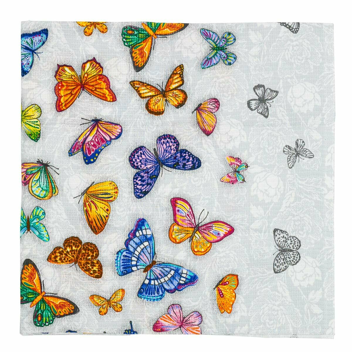 Полотно вафельное набивное арт 60, рисунок 5634, вид 1 'Бабочки', 50*100см, Astra&Craft