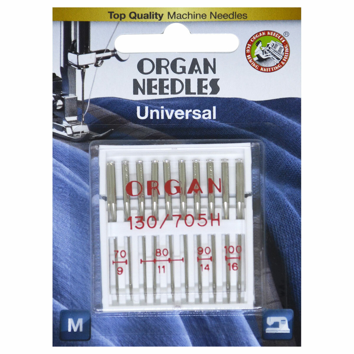 Organ иглы Универсальные 10/70-100 блистер