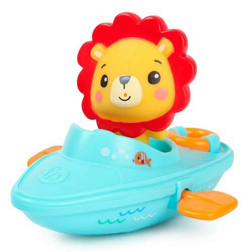 Игрушка для ванной Fisher Price Лодка со львом GMBT003A набор игровой для игры в ванной fisher price заводная лодочка 2 предмета арт gmbt003