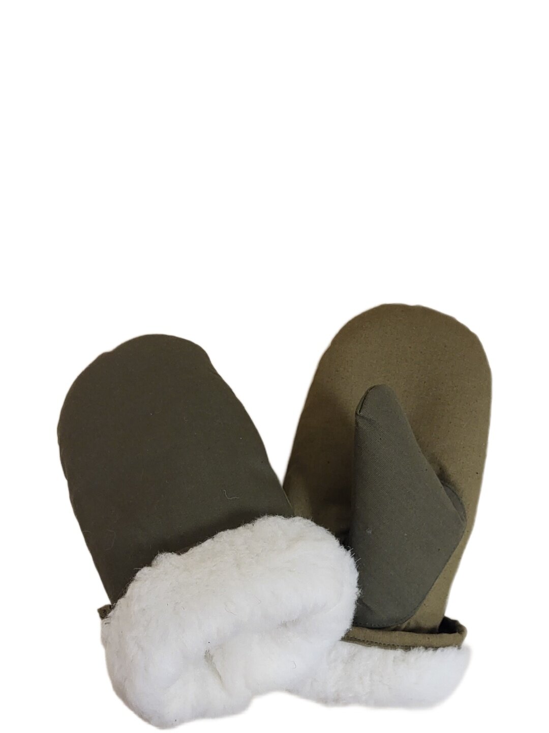 фото Рукавицы мужские зимние Мох , мех искусственный, натуральная шерсть 30% размер 20-24