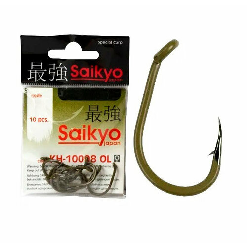 фото Крючки saikyo kh-10098 clever carp ol №1 ( 1 упк. по 10шт.)