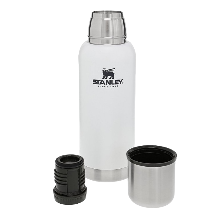 STANLEY (10-01562-049) Белый термос "Vacuum Bottle" 739мл/нержавеющая сталь/в поход/с собой/в подарок/для напитков/в поездку/в машину