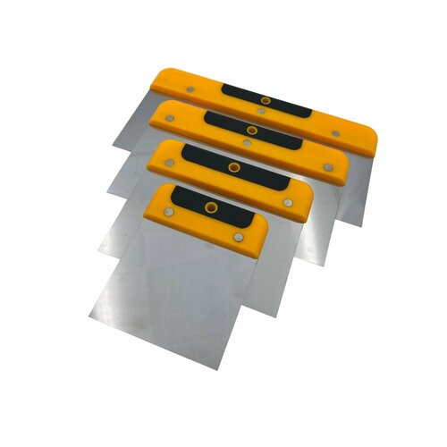 Набор металлических шпателей 100/150/200/250 мм, 4 шт.