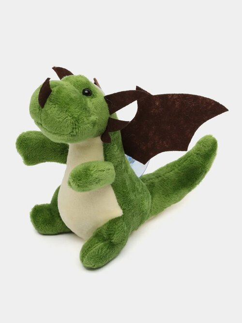 Мягкая игрушка брелок дракон символ 2024 года зеленый