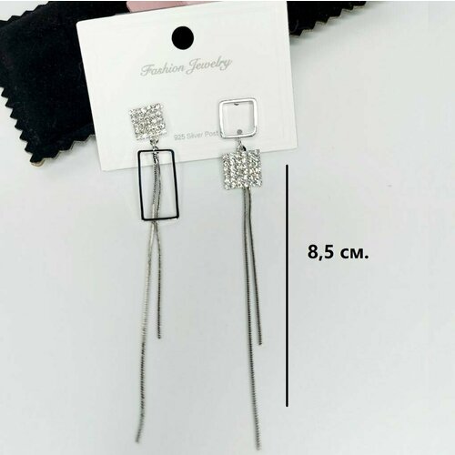 Серьги Dawu, серебряный