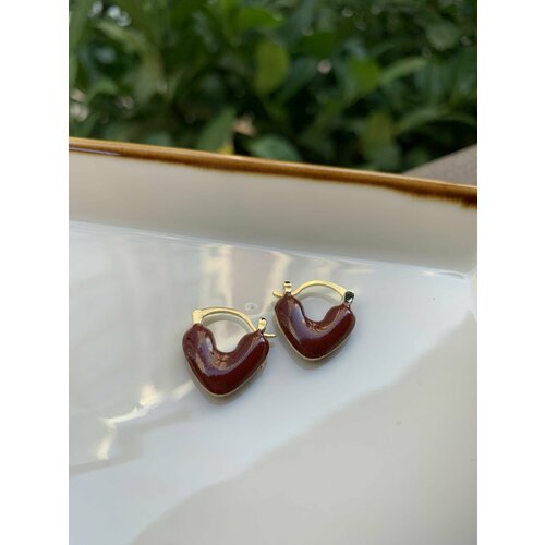 Серьги , красный