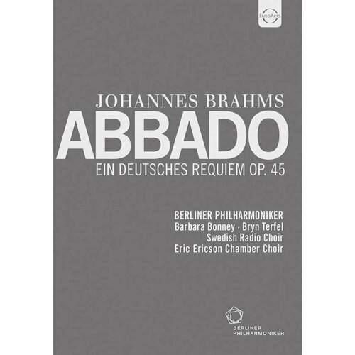 DVD Johannes Brahms (1833-1897) - Ein Deutsches Requiem op.45 (1 DVD) brahms ein deutsches requiem op 45 barbara bonney bryn terfel berliner philharmoniker claudio abbado