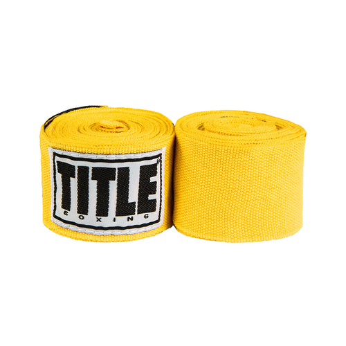 Боксерские бинты TITLE Boxing Mexican Style 180 Yellow (One Size) бинты боксерские boxing черные legend 5 метров