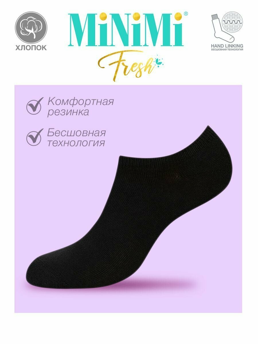 Носки MiNiMi, комплект, 10 пар, 10 уп., размер 35-38, черный.. — фото 1