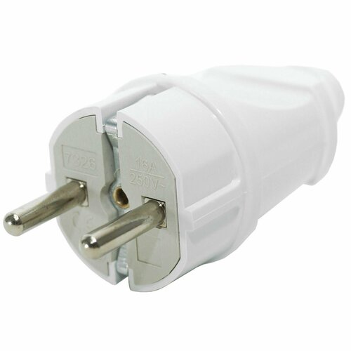 Вилка электрическая евро с заземлением 16А Jilion