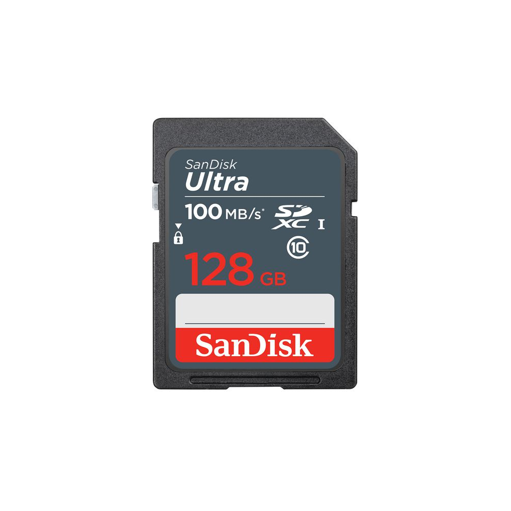 Карта памяти SanDisk Ultra SDXC 128GB UHS-I, R 100 МБ/с