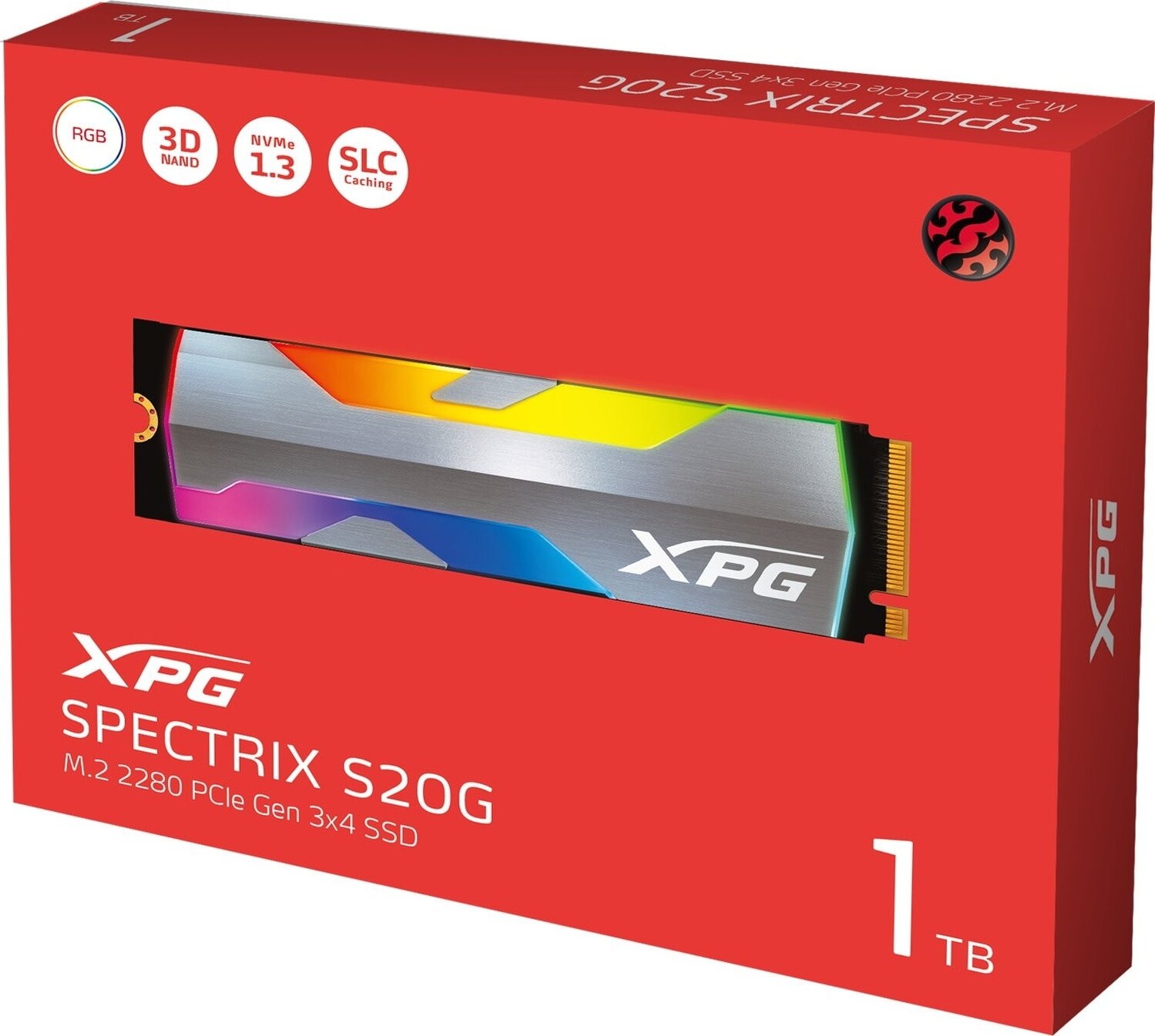 SSD накопитель A-Data Spectrix S20G 1ТБ, M.2 2280, PCI-E x4, NVMe - фото №16