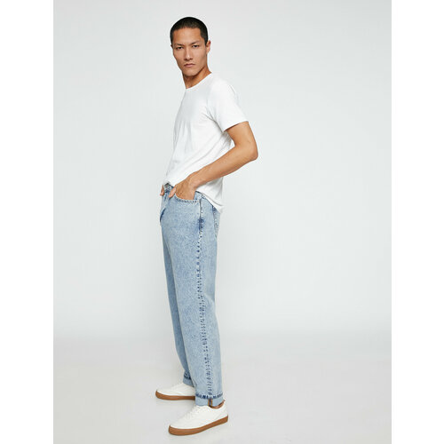 фото Джинсы koton, размер 34/32, черный, синий