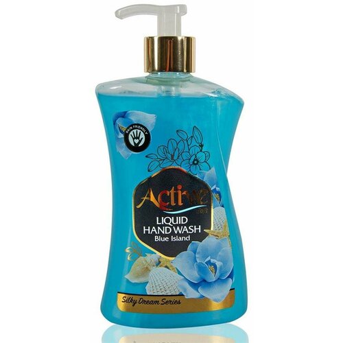 Жидкое мыло жемчужное ACTIVE Ракушка и цветок 450мл с дозатором 511801640 607₽