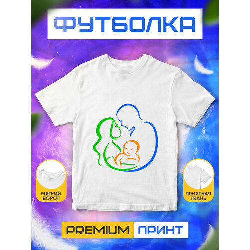 фото Футболка, размер xl, белый без бренда