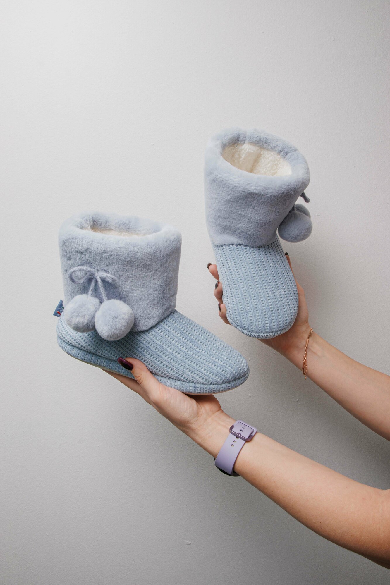 Чуни Valori тапочки-сапожки, размер 38, голубой — фото 1