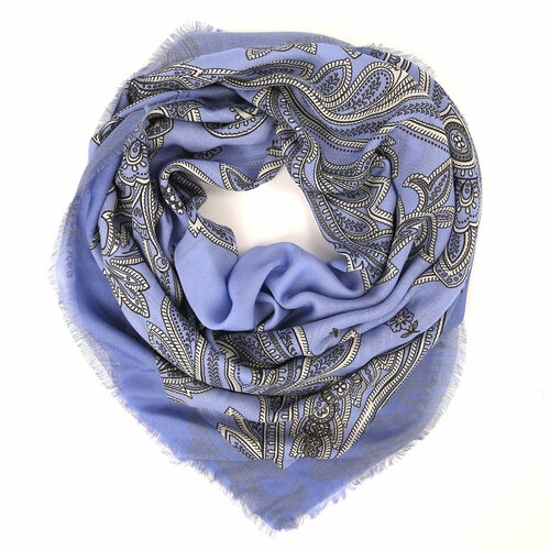 фото Платок fabretti,110х110 см, голубой