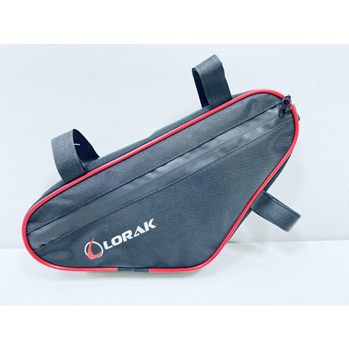 Велосумка Lorak 456 под раму 32х15х5см черно-красный