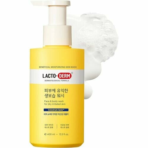 CKD Гель очищающий для лица и тела - Lactoderm beneficial moisturizing skin wash, 400мл