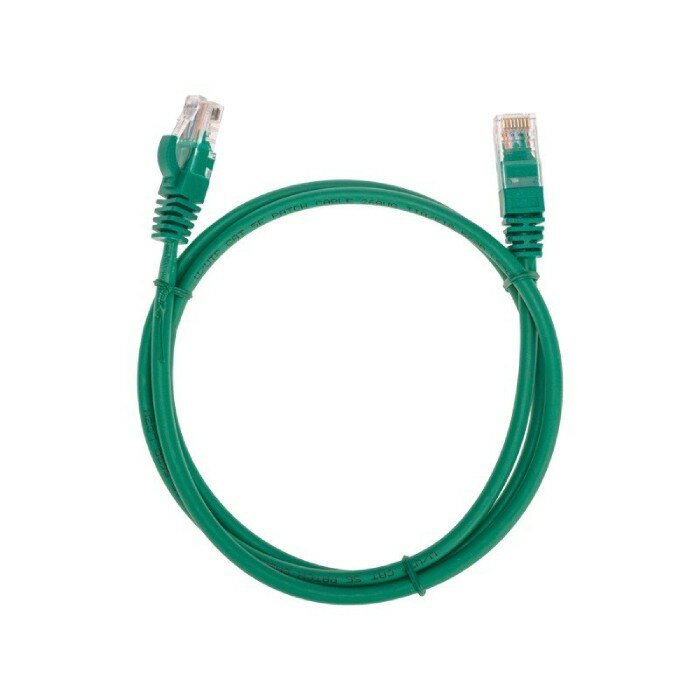 Патч-корд Rexant U/UTP, CAT 5e, RJ45-RJ45, 26AWG, LSZH, зеленый (1м)