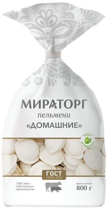 Пельмени Мираторг Домашние из свинины и говядины 800г