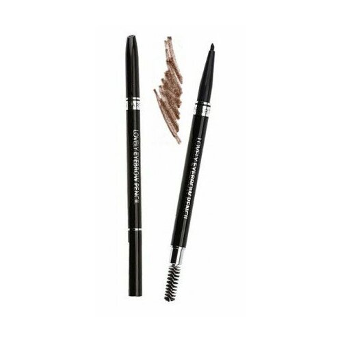 TONYMOLY LOVELY EYEBROW PENCIL 5-6 LATTE BROWN Карандаш для бровей 0.1г