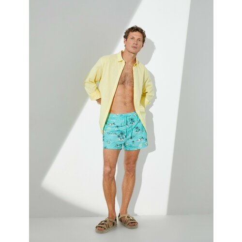 фото Шорты для плавания koton, размер s, зеленый