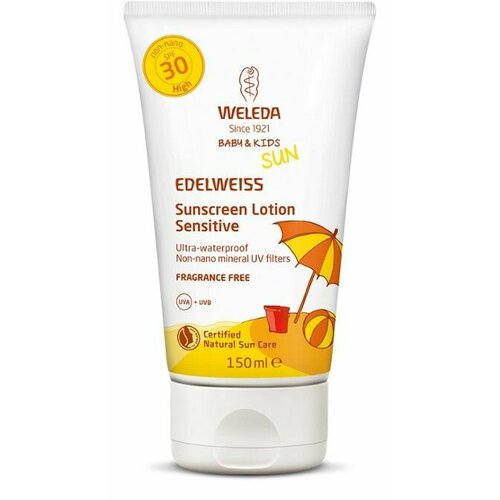 WELEDA Натуральный солнцезащитный крем для младенцев и детей SPF 30 крем солнцезащитный для младенцев и детей натуральный spf50 weleda веледа туба 50мл 7556