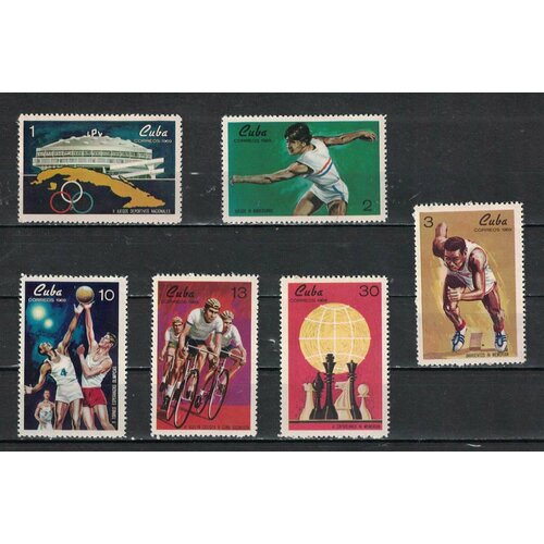 Почтовые марки Куба 1969г. Спортивные события года Спорт NG